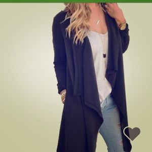 women’s long sleeve black cardigan